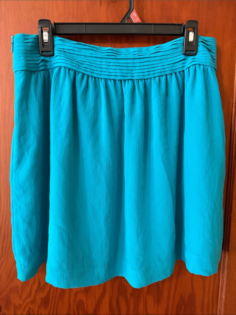 LOFT Bright Turquoise A-Line Skirt